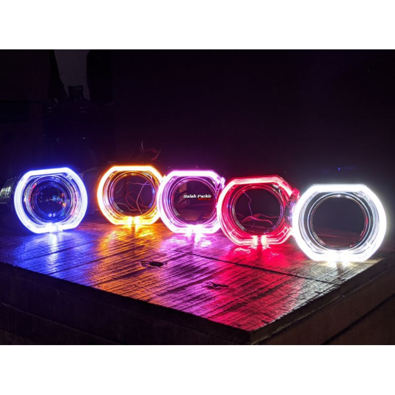 Shroud bmw classik 3 inci short bilet 3inc aksesoris lampu bilet set devil all warna 12volt mobil mo