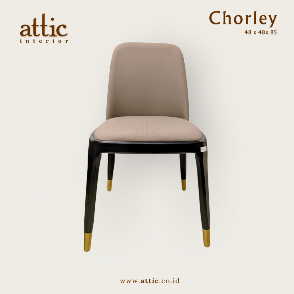 CHORLEY Kursi Makan Kulit Sintetis Dining Chair Dining Set Modern Import Kursi Hotel Kitchen Set Kur