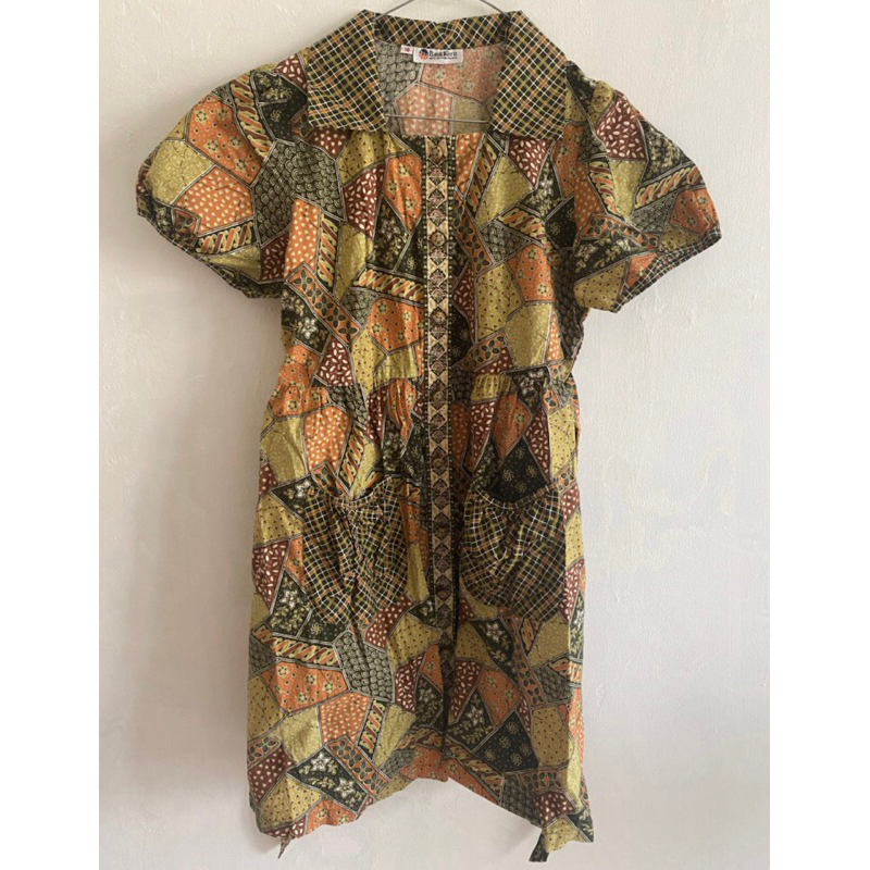 Preloved Batik Dress Anak Perempuan (Batik Keris)