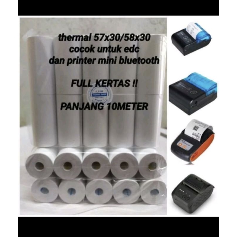 

KERTAS STRUK THERMAL 57×30 58×30 10meter