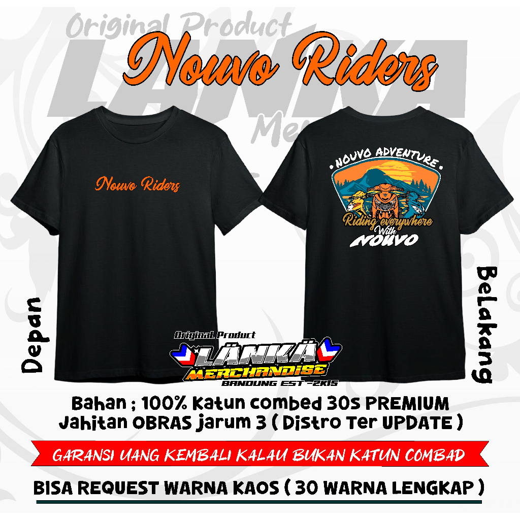 Kaos yamaha Nouvo Riders everywhere with Nouvo