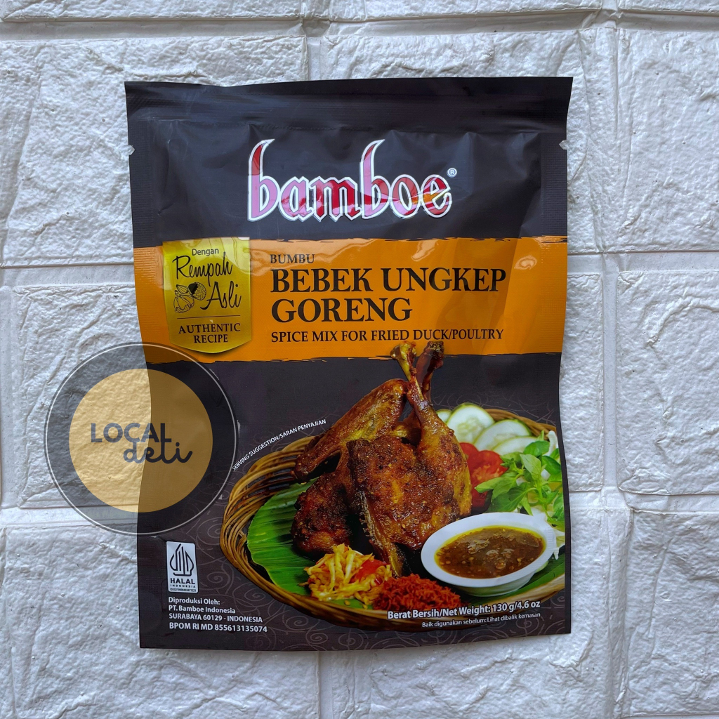 

Bamboe Bebek Goreng Ungkep 130gr / Bumbu Bamboe Bebek Goreng Ungkep / Bumbu Bebek Goreng Ungkep