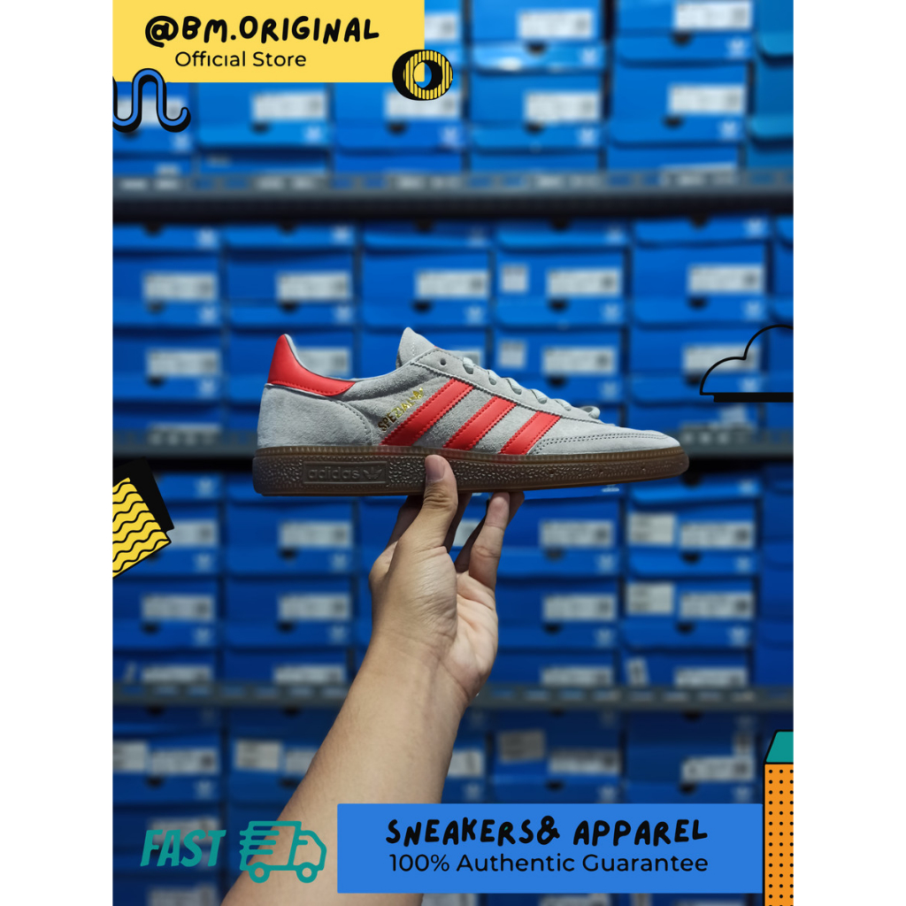 Adidas Spezial Handball Grey Red Gold Metallic EF5747