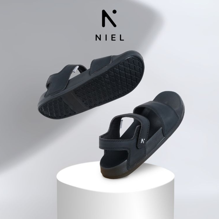 Niel Sandal Pria Slide Slipper Wiro Double Straps 5.0