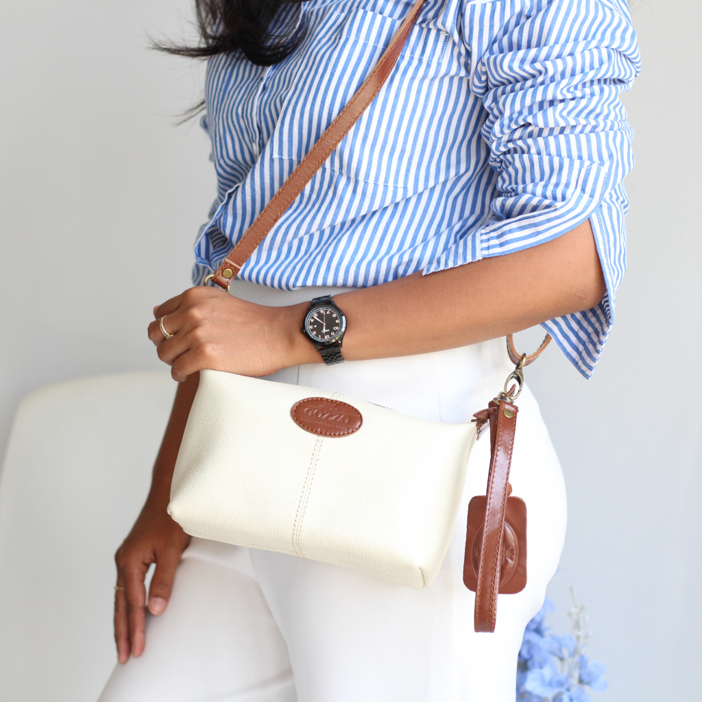 GOZZO LEATHER TAS SELEMPANG WANITA KULIT SAPI ASLI NAURA /  GRATIS GRAVIR NAMA EKSKLUSIF