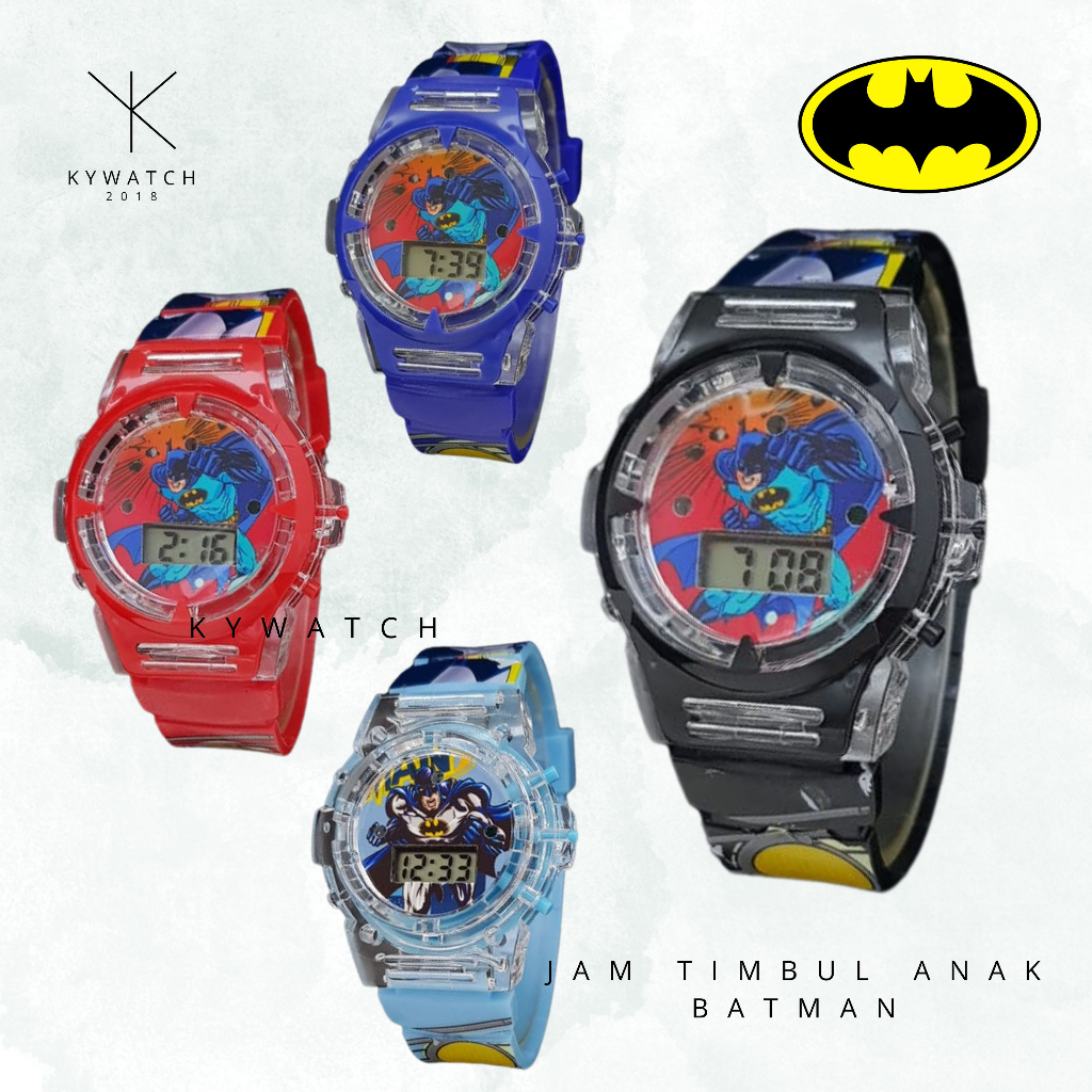 Jam tangan anak melodi batman jam tangan anak musik lampu batman jam tangan anak cowok
