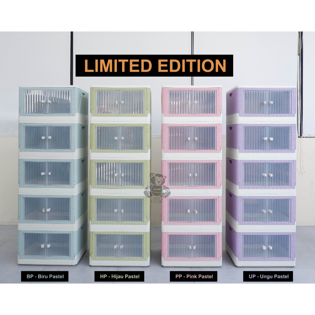 Lemari Plastik Model Lipat Unik Portable Murah / Club Eco Magic Cabinet 65 + Eco Magic Cabinet 50 / 