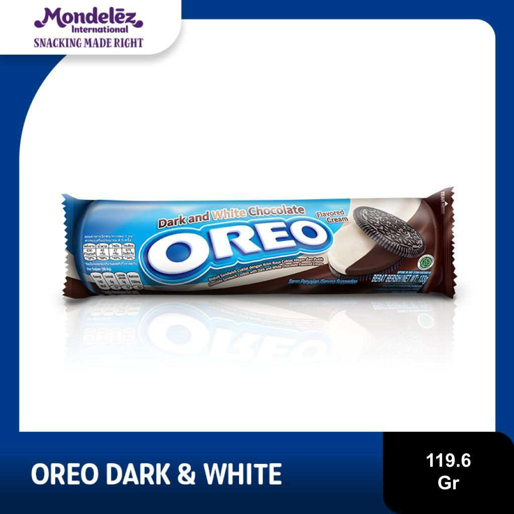 

Oreo Biskuit Dark & White Chocolate Regular 119.6g Untuk Jajanan Anak Sekolah