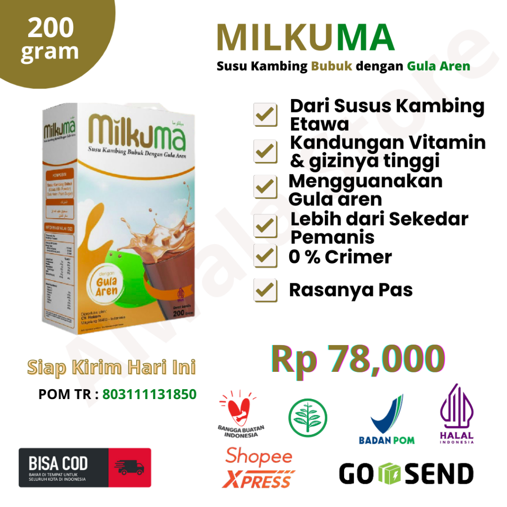 

MilkuMa Susu Kambing Etawa Plus Gula Aren Asli