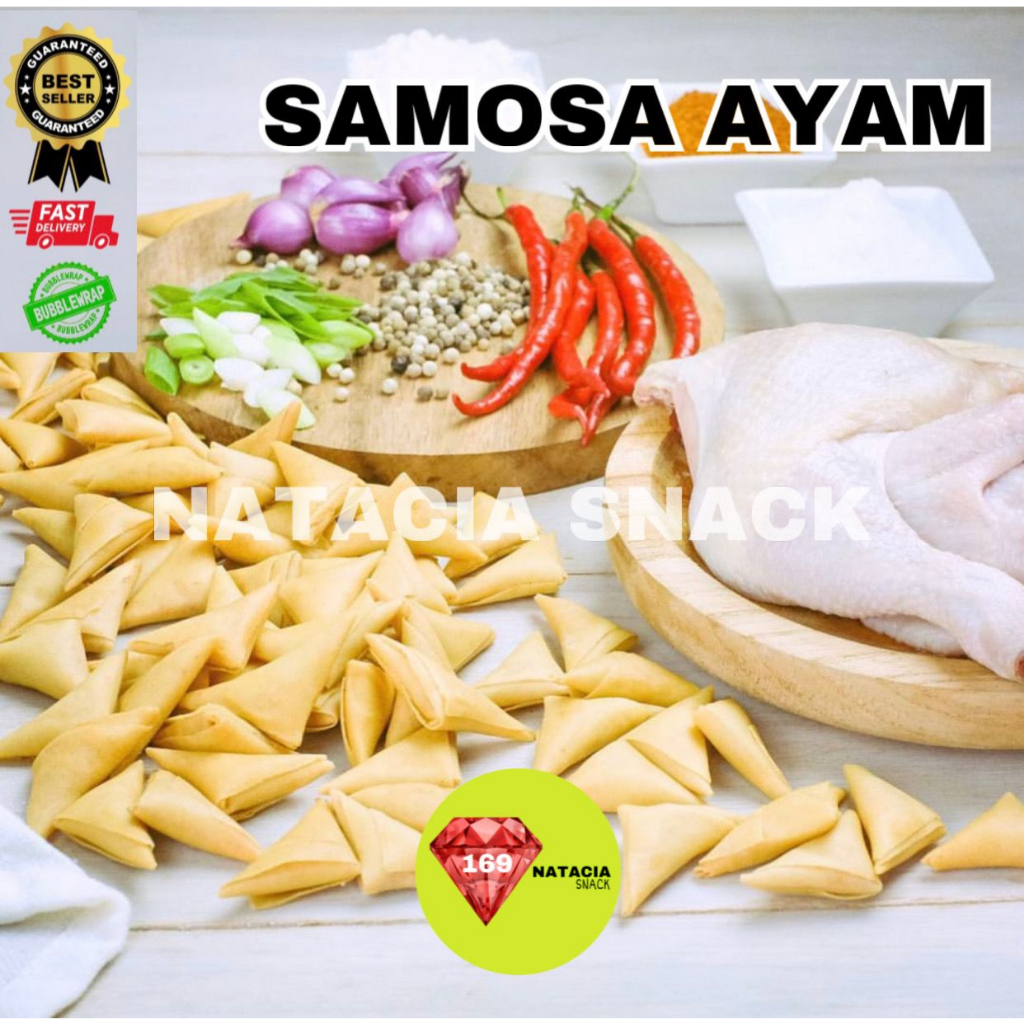 

[500 GR] PREMIUM SAMOSA ABON AYAM SUPER ENAK / BEST SAMOSA SAMOZA AYAM MEDAN / SAMOSA AYAM ENAK RENYAH