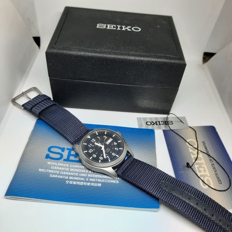 Seiko Military SNZG11K1 Blue Like SNZG07 SNZG09 SNZG17 SNZG15 SNZG13