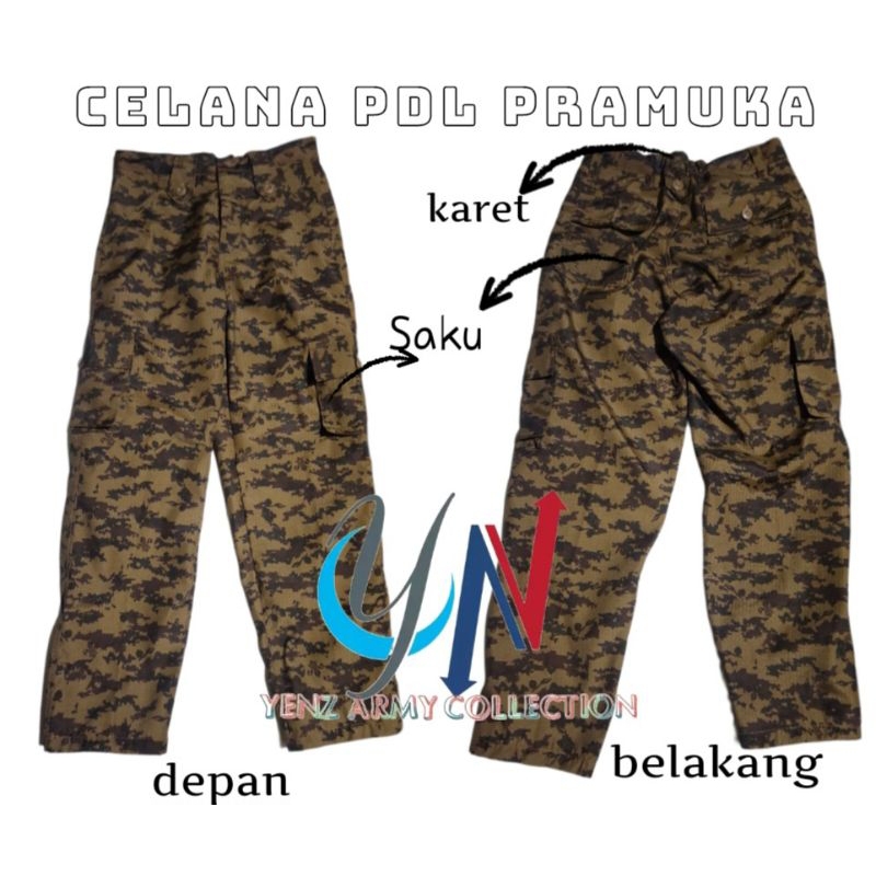 Celana pdl loreng pramuka