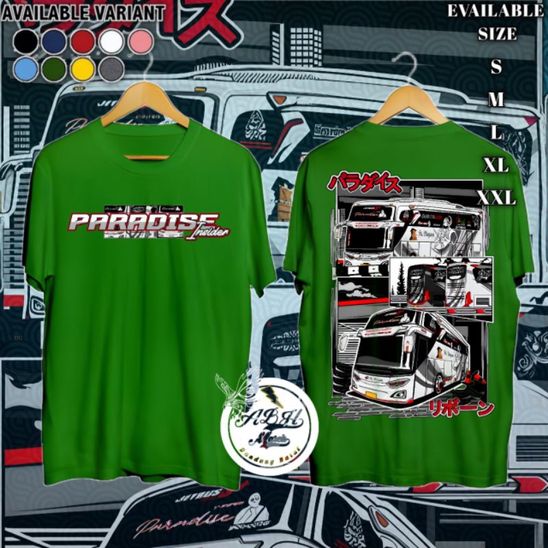 Baju Kaos T-shirt Distro anak Laki-laki/perempuan gambar bismania PARADISE murah/bagus/import baju m