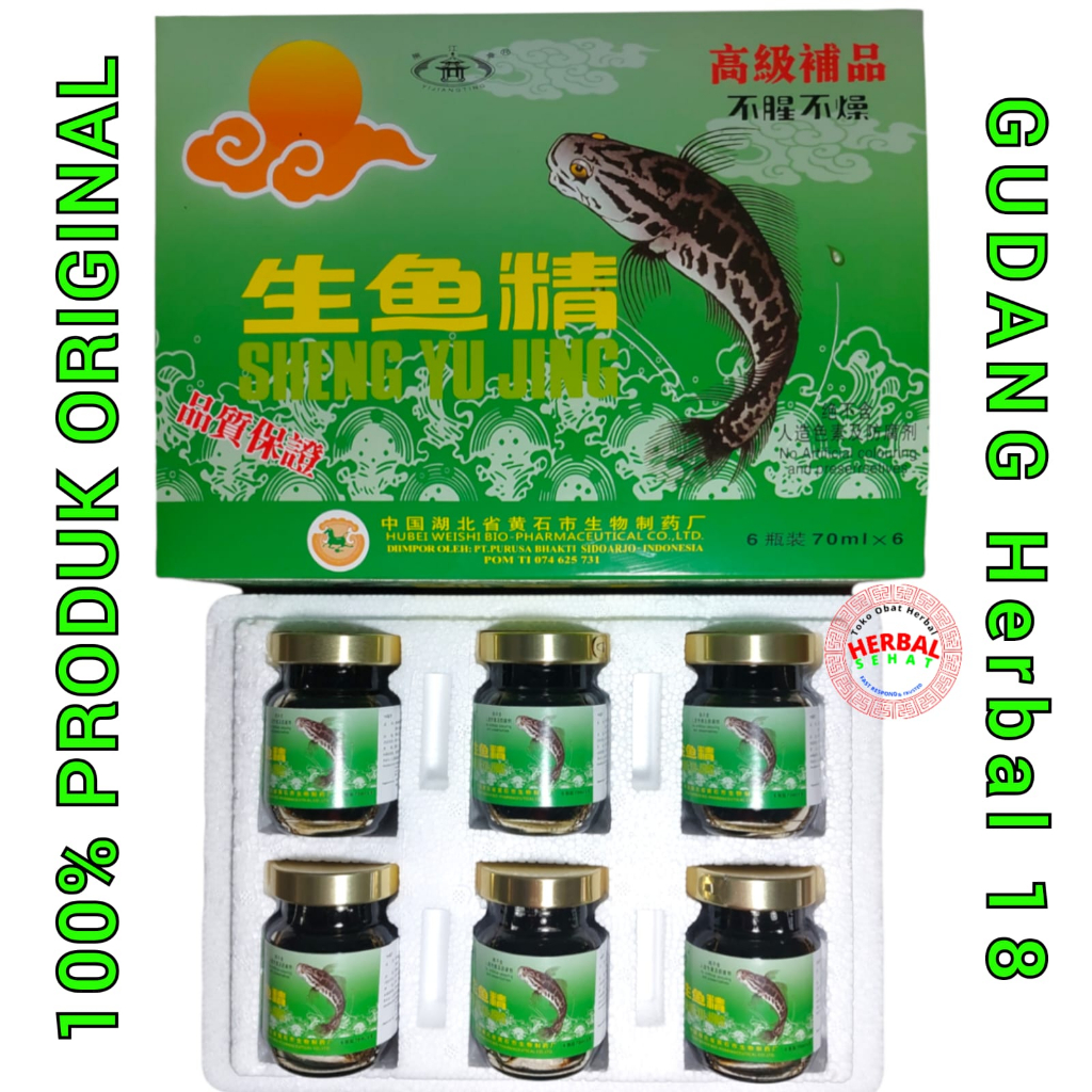 

Saripati Ikan Gabus Sari Pati Ikan Gabus Sheng Yu Jing Haruan Isi 6 Botol Dijamin Original