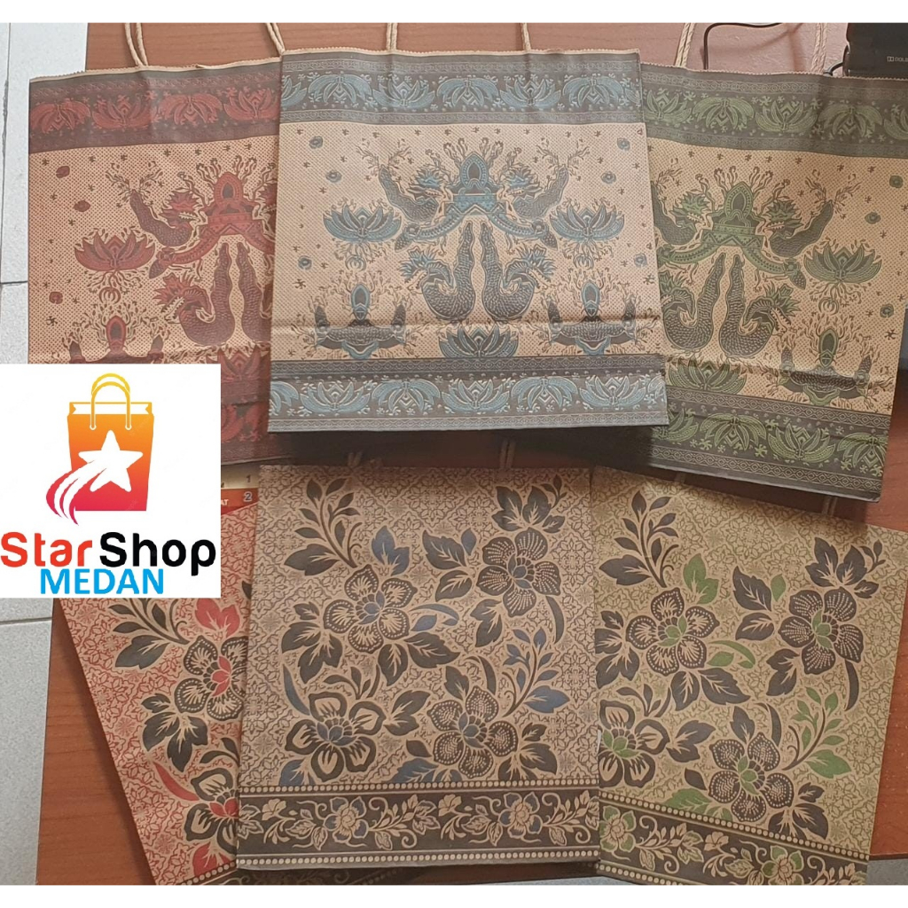 

PAPERBAG BATIK KRAFT MEREK OKEY size S - M, CORAK CAMPUR RANDOM