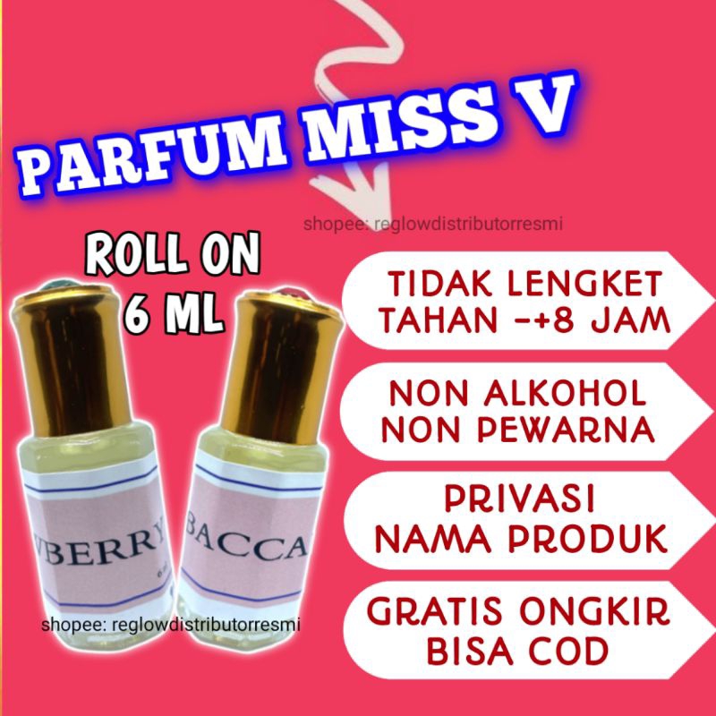 PARFUME MISS V 6 ML ROLL ON / PENGHARUM MISS V /  PARFUME MIS V / PARFUM MISS V / MISK TAHARA / PARF