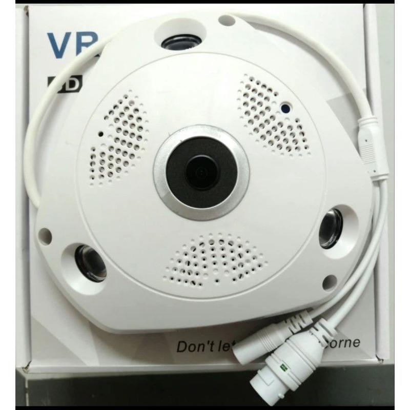 CCTV Wifi Wireless IP Cam 5MP Fisheye 360 3D VR UFOPanorama IR Audio