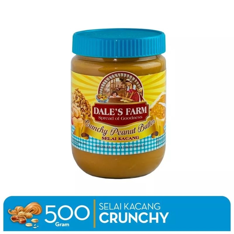 

Dale's Farm Crunchy Peanut Butter - Selai Kacang Selai Roti 500gr