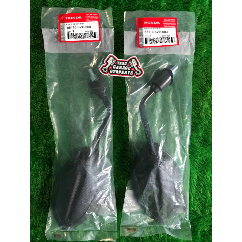 88110KZR600 88120KZR600 Spion 1 Set kanan kiri vario 125 150 LED OLD Techno ORI 88110 88120-KZR-600