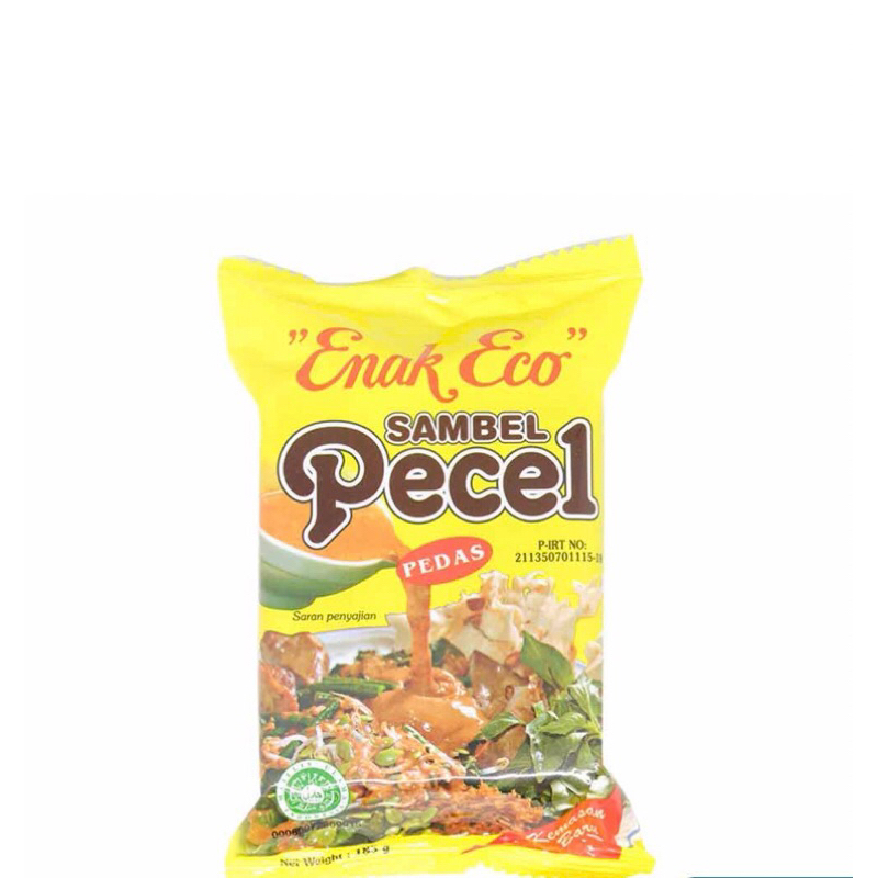 

Enak Eco sambal bumbu Pecel pedas Gado gado sate ayam 185g