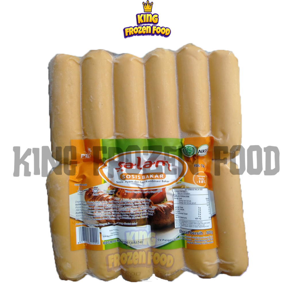 

Sosis Bakar Salam Kemasan 12pcs 500g