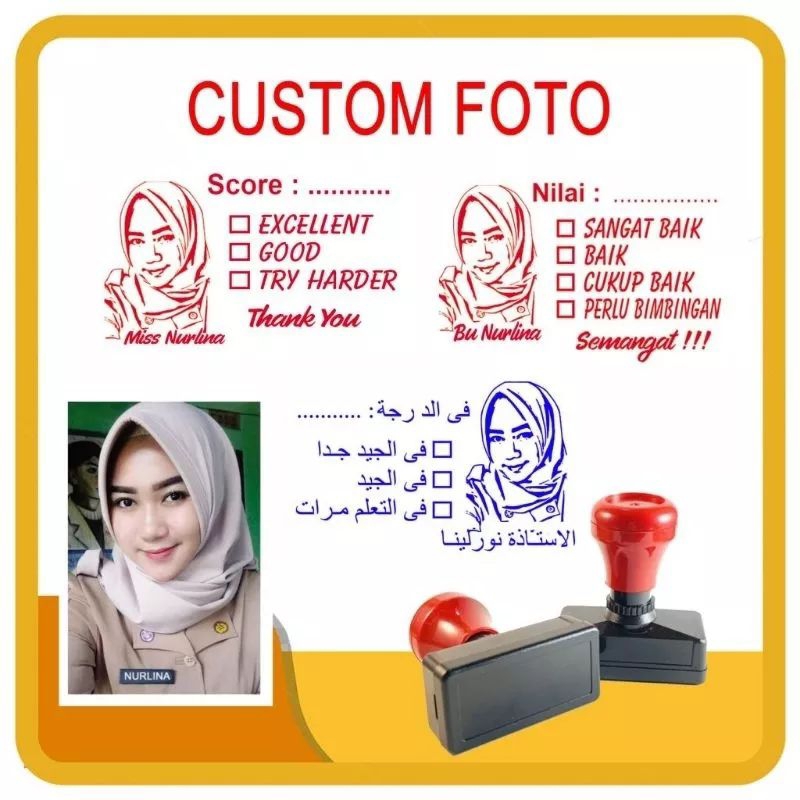

stempel castem/stempel nilai Guru/stempel koreksi guru/STEMPEL viral