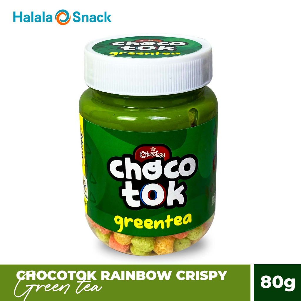 

CHOCOLOGY Jar Chocotok Greentea | Rainbow Crispy 80gr