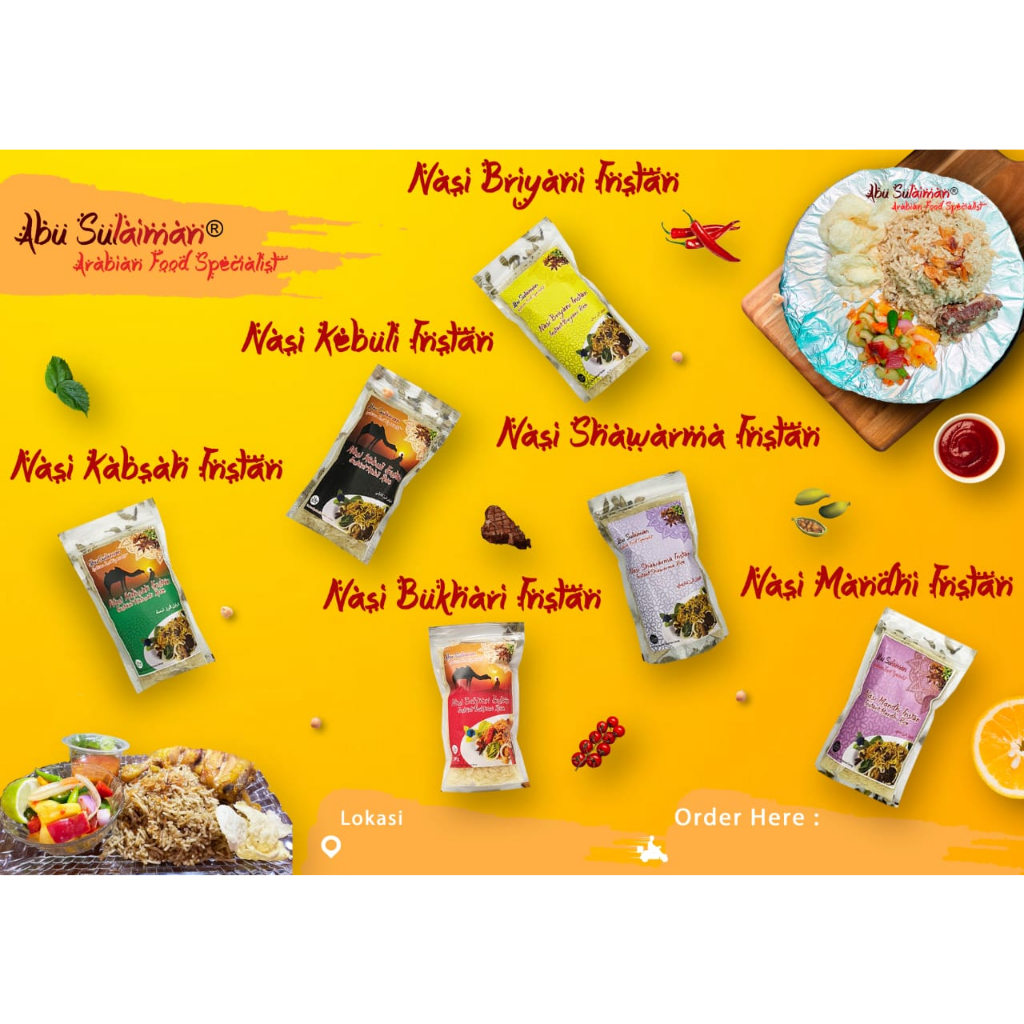 

Beras Basmati [ 200gr ] + Bumbu Nasi Kebuli Instan Abu Sulaiman Nasi Briyani Instan Nasi Mandi