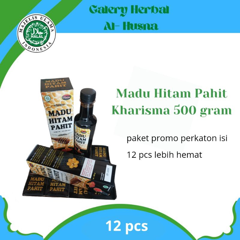 

Madu Hitam Pahit Kharisma 500 gram Paket Hemat Perkarton isi 12 pcs