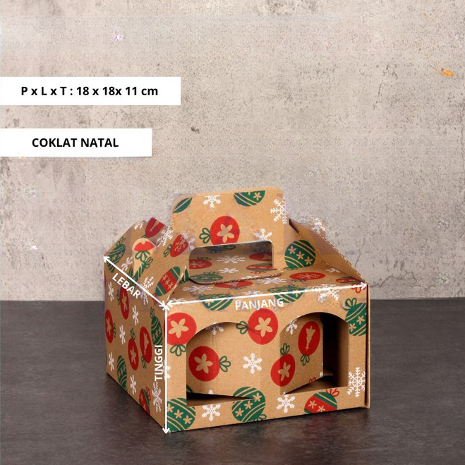 

(10pcs) box tenteng toples tabung 500ml isi 4 dus hampers packaging ukuran 18 x 18 x 11cm