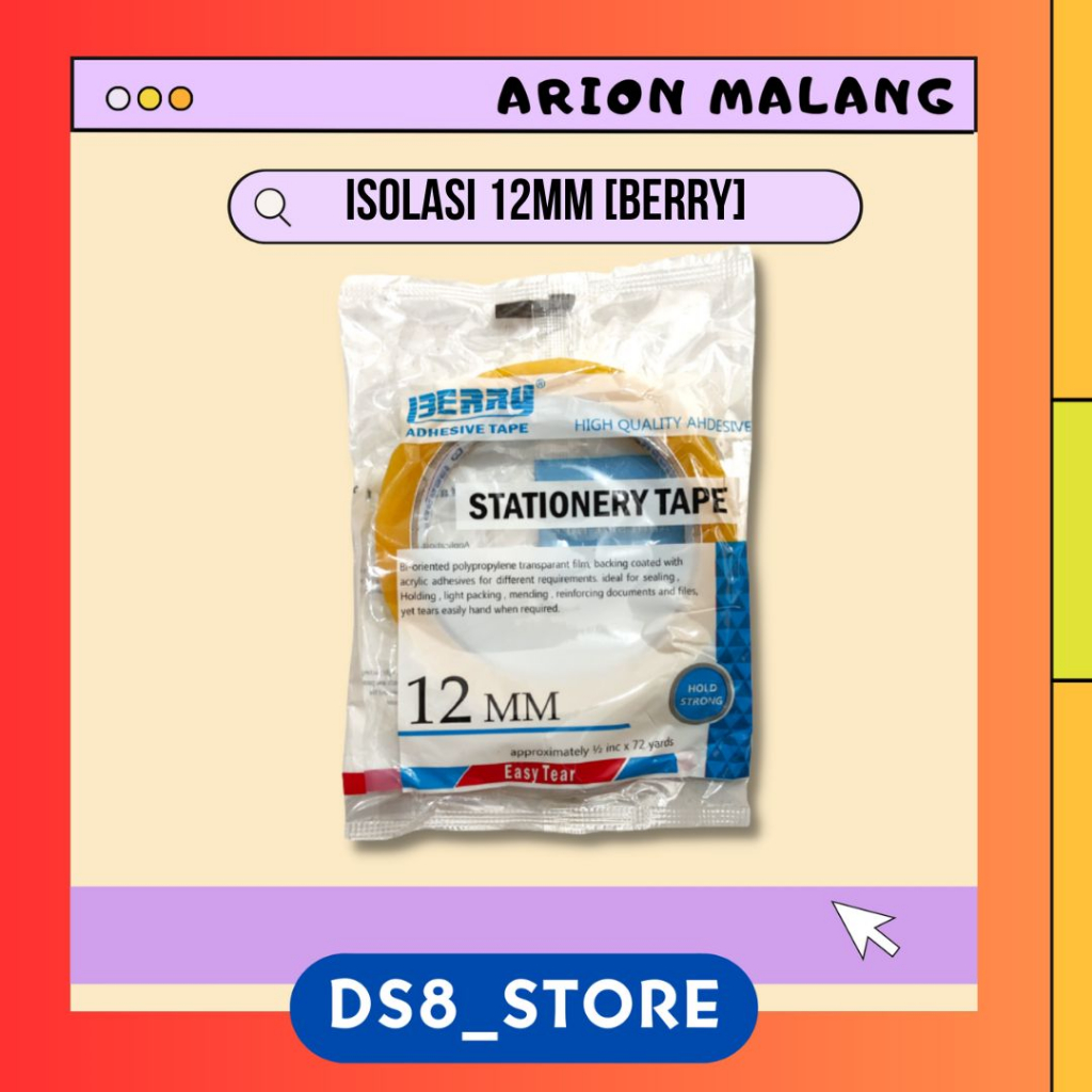 

Isolasi OPP Kecil 0.5 inchi [BERRY]