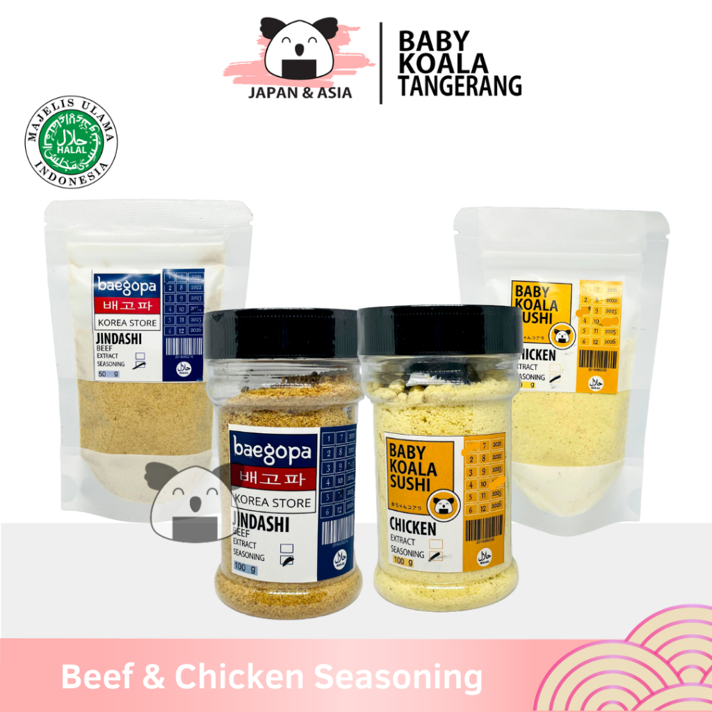 

JINDASHI Kaldu Sapi Korea & Chicken Seasoning 100 g Halal | Beef & Chicken Stock. - TGR