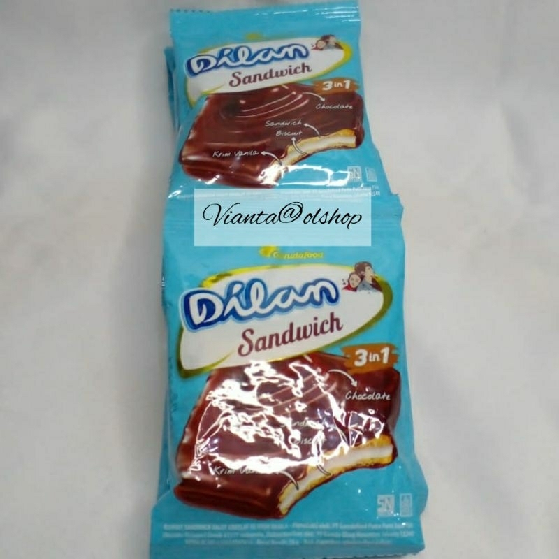 

Dilan Sandwich 3 in 1 Cokelat isi 10 @16gr