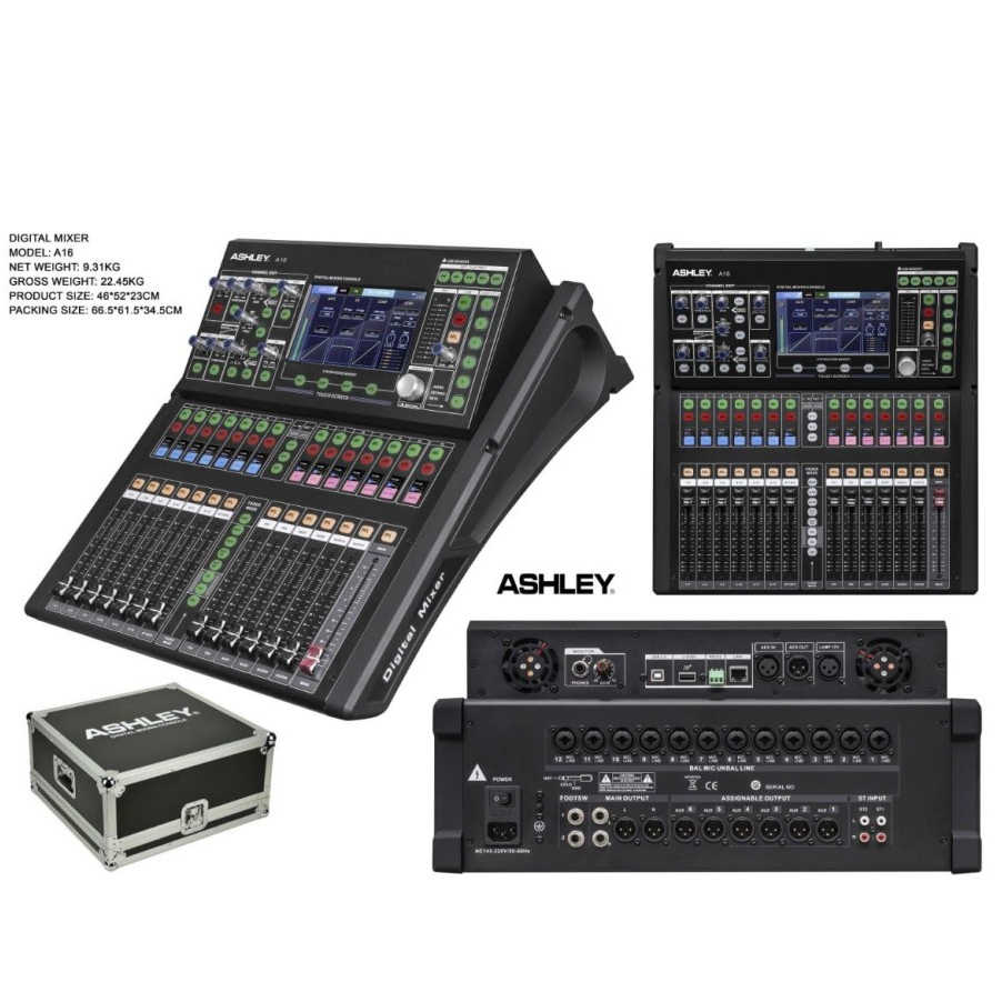 Mixer Digital Ashley A 16 Original 16 Channel ASHLEY A16