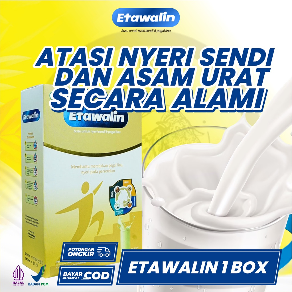 

[ Bisa COD ] ETAWALIN ETAWAKU - Susu Kambing Etawa Tingkatkan Kepadatan & Kesehatan Tulang Sendi Susu Anti Asam Urat Rematik Reumatik Nyeri Sendi ( bebas alergi dan rendah gula )