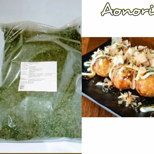 

AONORI 500gram | Ao Nori Bubuk | nori Taburan Takoyaki | Laver Powder nori bubuk Rumput laut bubuk