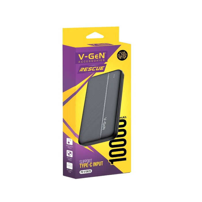 V-GeN Power Bank 10000mAh Fast Charge PB-V10K25 VGEN