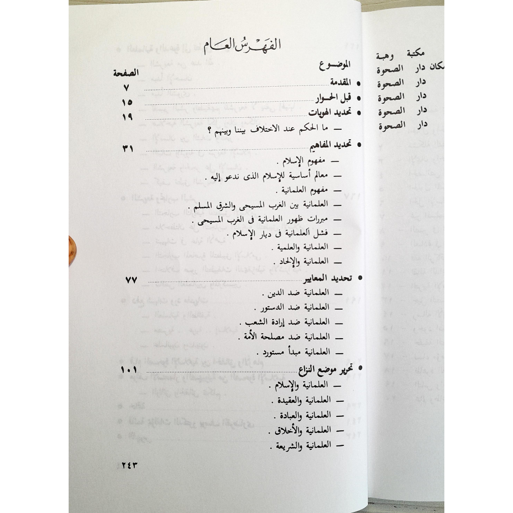 Jual Kitab Al Islamu Wal Alamaniyyah Wajha Liwajhi | الاسلام والعلمانية وحها" لوجه/غلاف Impor Original di Toko Kitab Alresalah