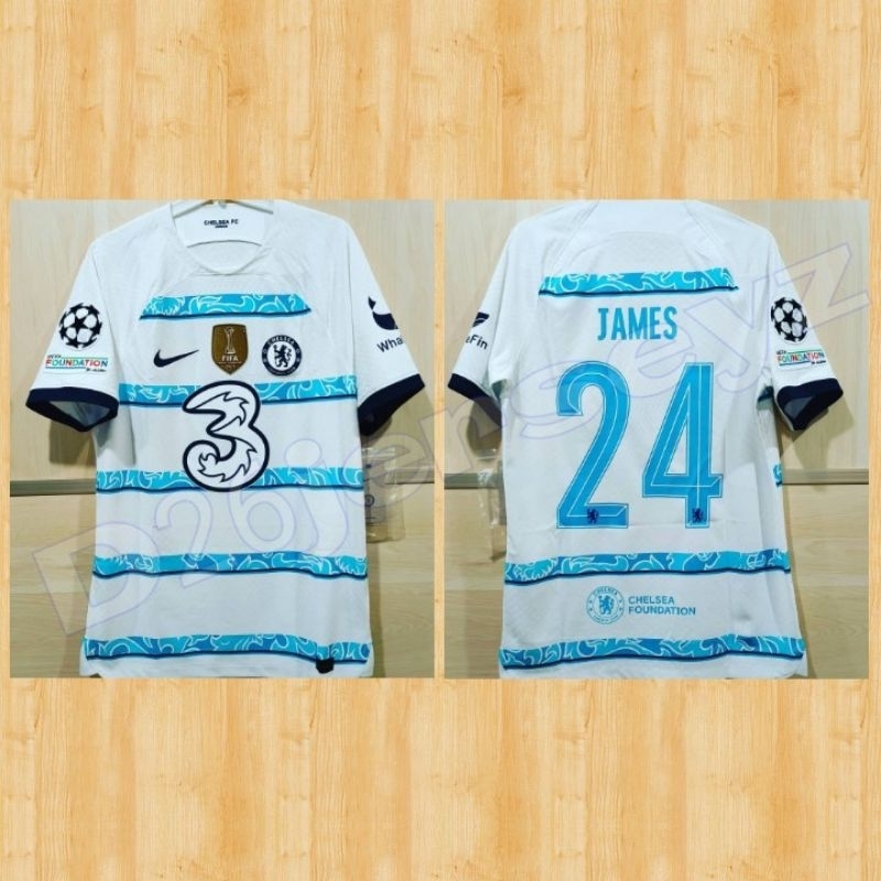 Jersey ChelseaA_ Away Player Issue Player Version 2022 / 2023 + Nameset + Full Patch