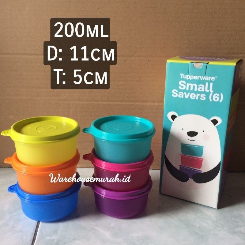 Small Savers (mangkok dengan tutup) satuan by tupperware