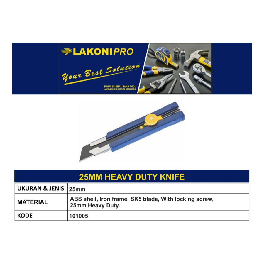 

LAKONI PRO - 25MM HEAVY DUTY KNIFE
