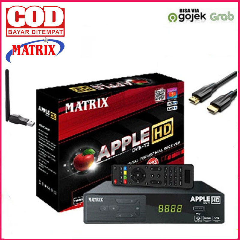 Set Top Box TV Digital Matrix Apple DVB T2 Full HD