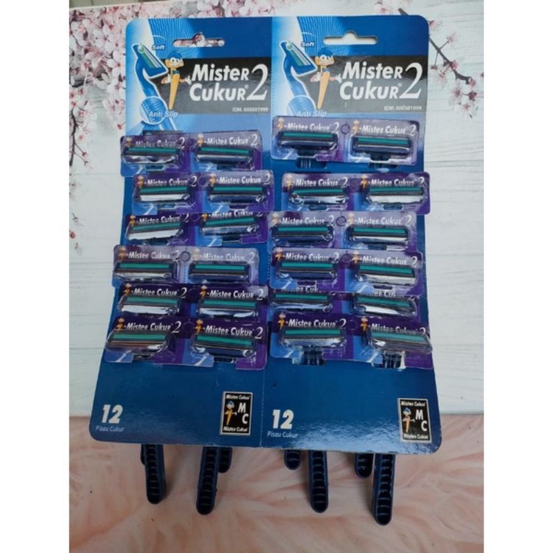 cukuran jenggot isi 24 pcs pisau 2 mister cukur