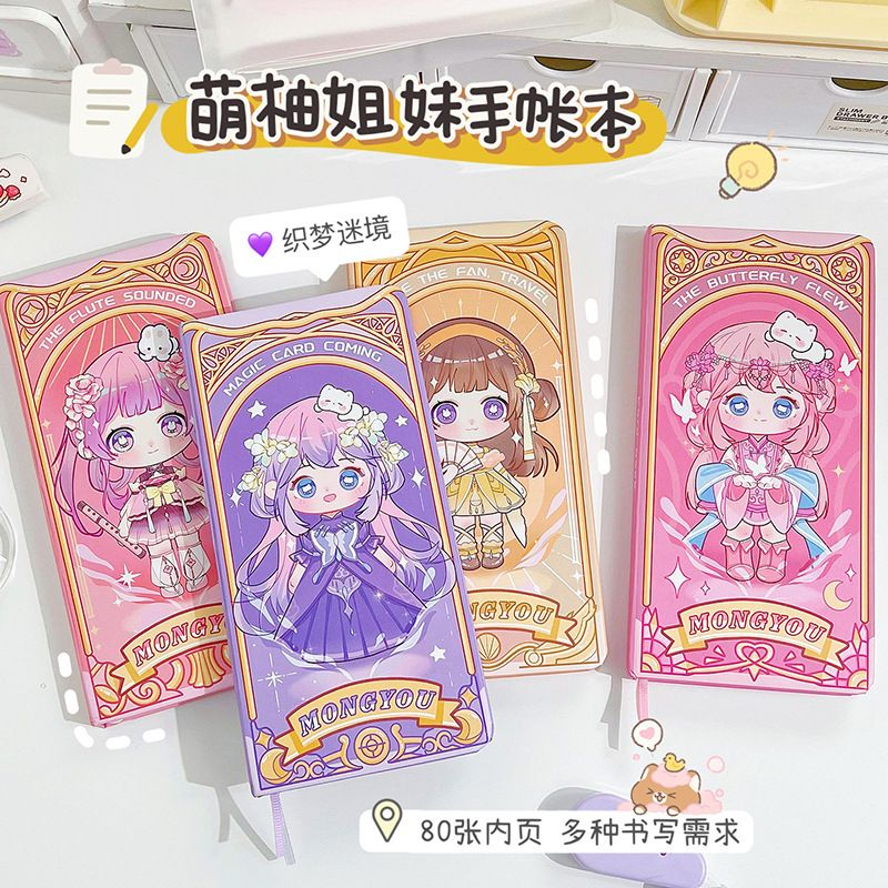

[randomstuff] Buku Tulis Math Square Notebook Motif Mongyou Anime DIY Scrapbook Full Printed Hard Cover Buku Diary Jurnal Motif Cartoon Girl Unik Aesthetic Bahan PU Anti Air Notepad Stationary Kit