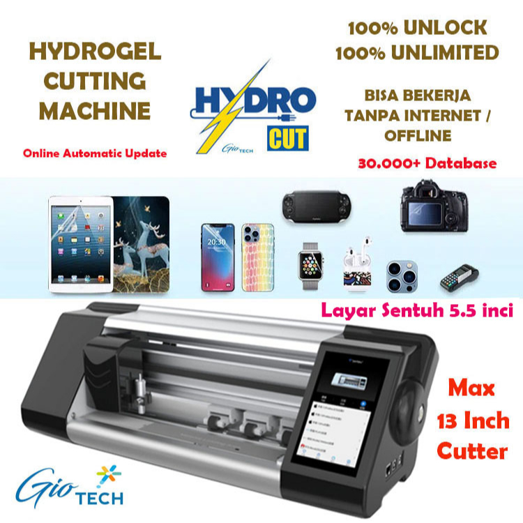 GioTech Mesin Potong Cutting Hydrogel 13 inci - Unlimited Unlocked - 30000 database