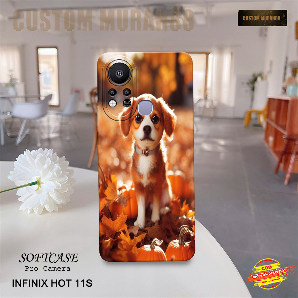Case Infinix Hot 11S Terbaru - Fashion Case DOGS - Casing Hp Infinix Hot 11S - Softcase Pro Camera I