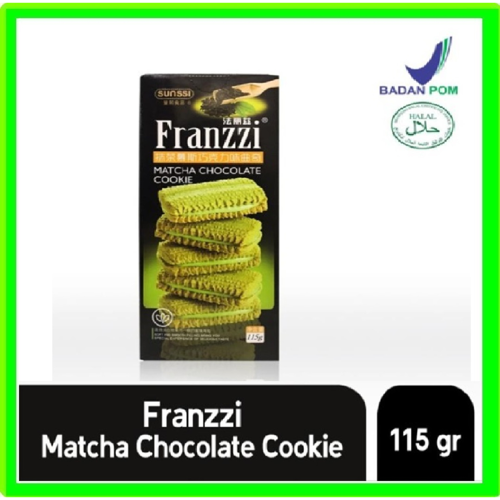 

FRANZZI Matcha Chocolate Cookie 115gram Franzzi biscuit Matcha 115gr