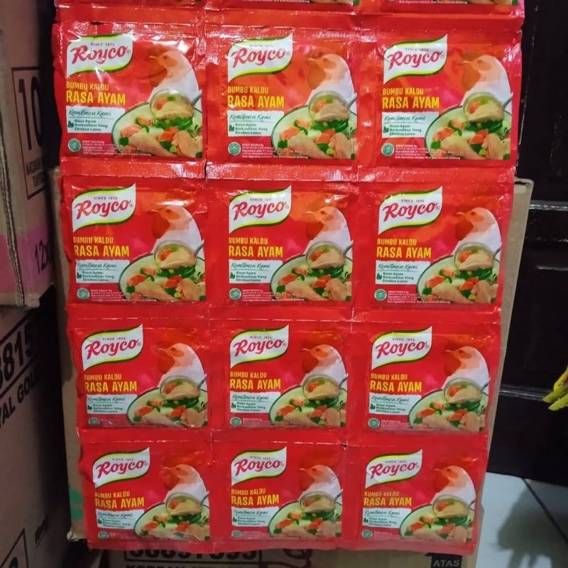 

Bumbu Dapur Penyedap Rasa Kaldu Renteng isi 12 pcs Rasa Ayam, Sapi ( Masako 8.5 Gr, Royco 8 Gr, Sedaap 9 Gr ), Sachet Rasa Ayam & Sapi ( Masako 100 Gr & Royco 94 Gr ), Jamur ( Masako 40 Gr & Royco 36 Gr ), 40 Gr Totole Jamur