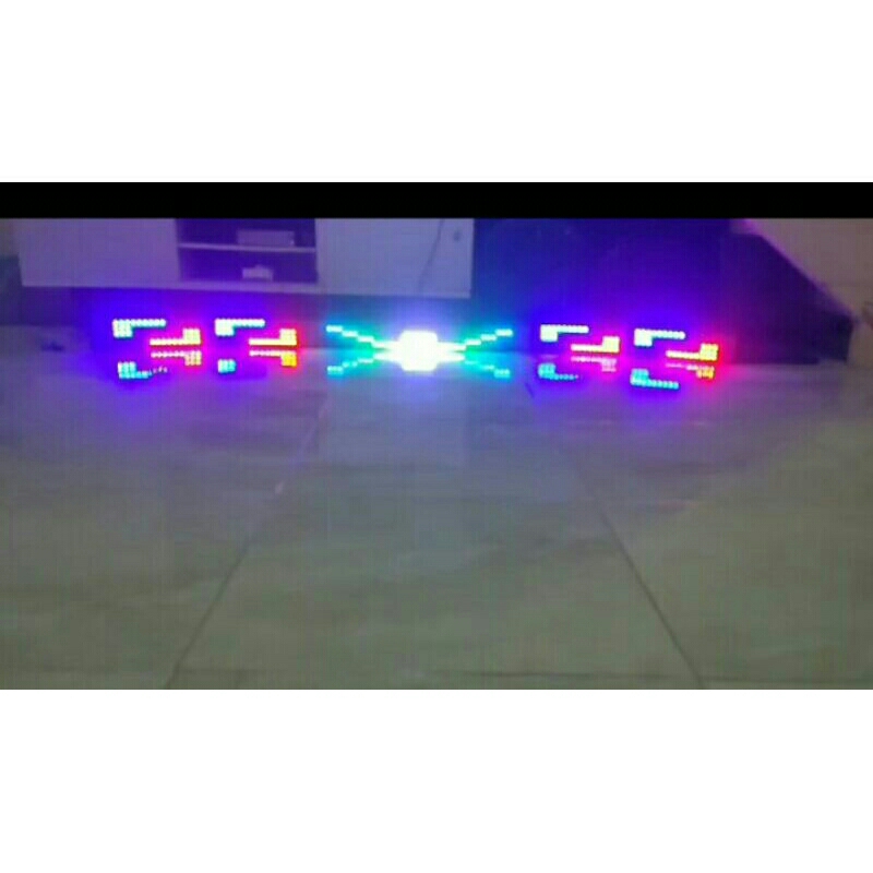 Strobo text 5baris doraemon,emoji