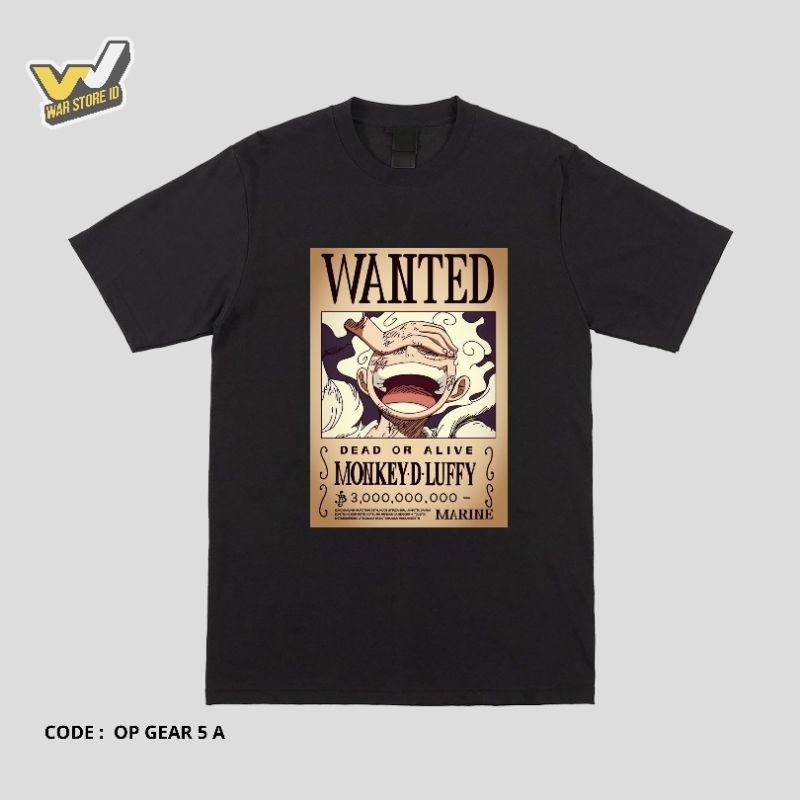 T-shirt One Piece Gear 5 A | Kaos Anime One Piece | OP Gear 5 A